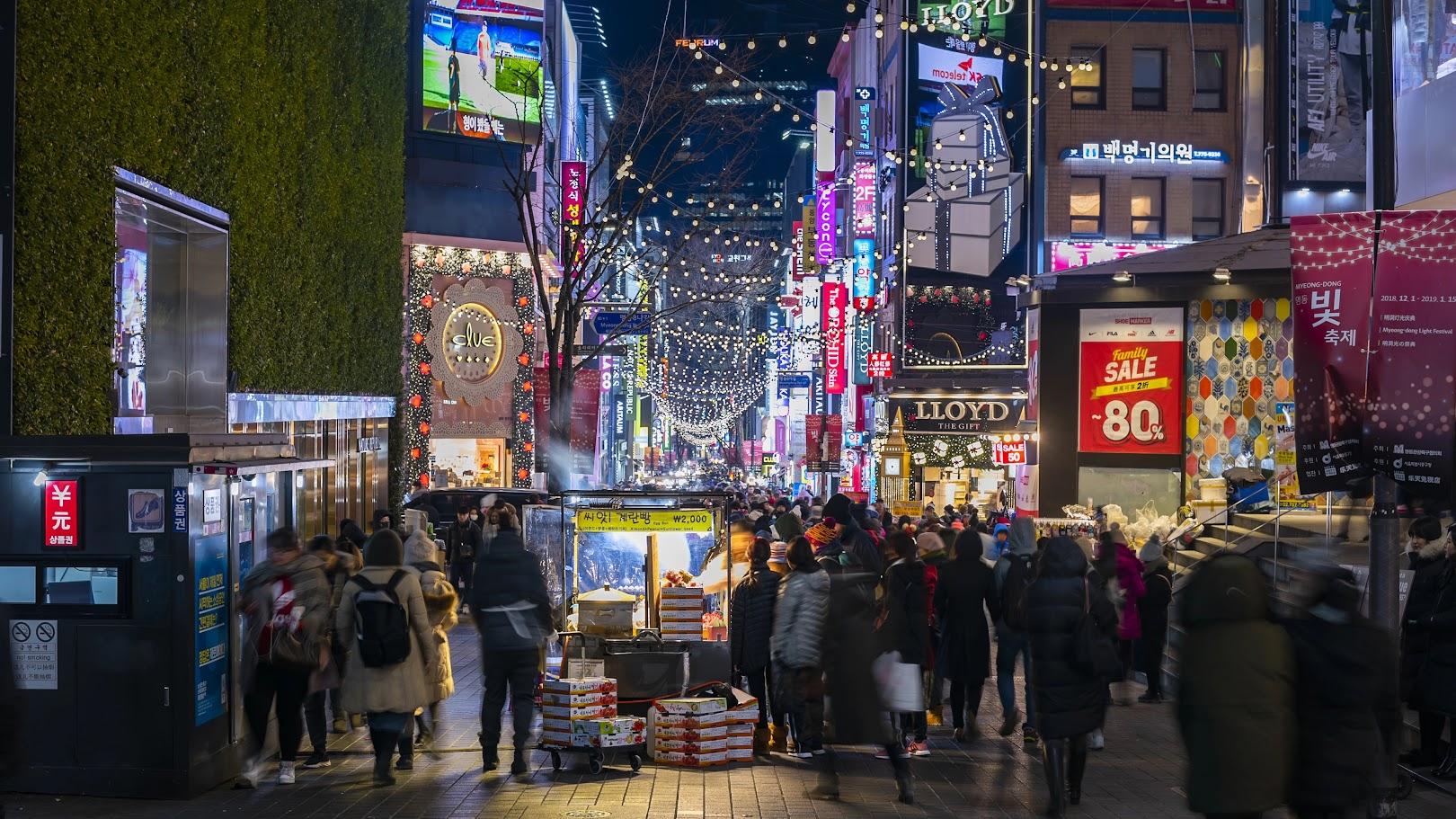 Myeongdong Seoul เที่ยวเกาหลีหน้าหนาว Shopping