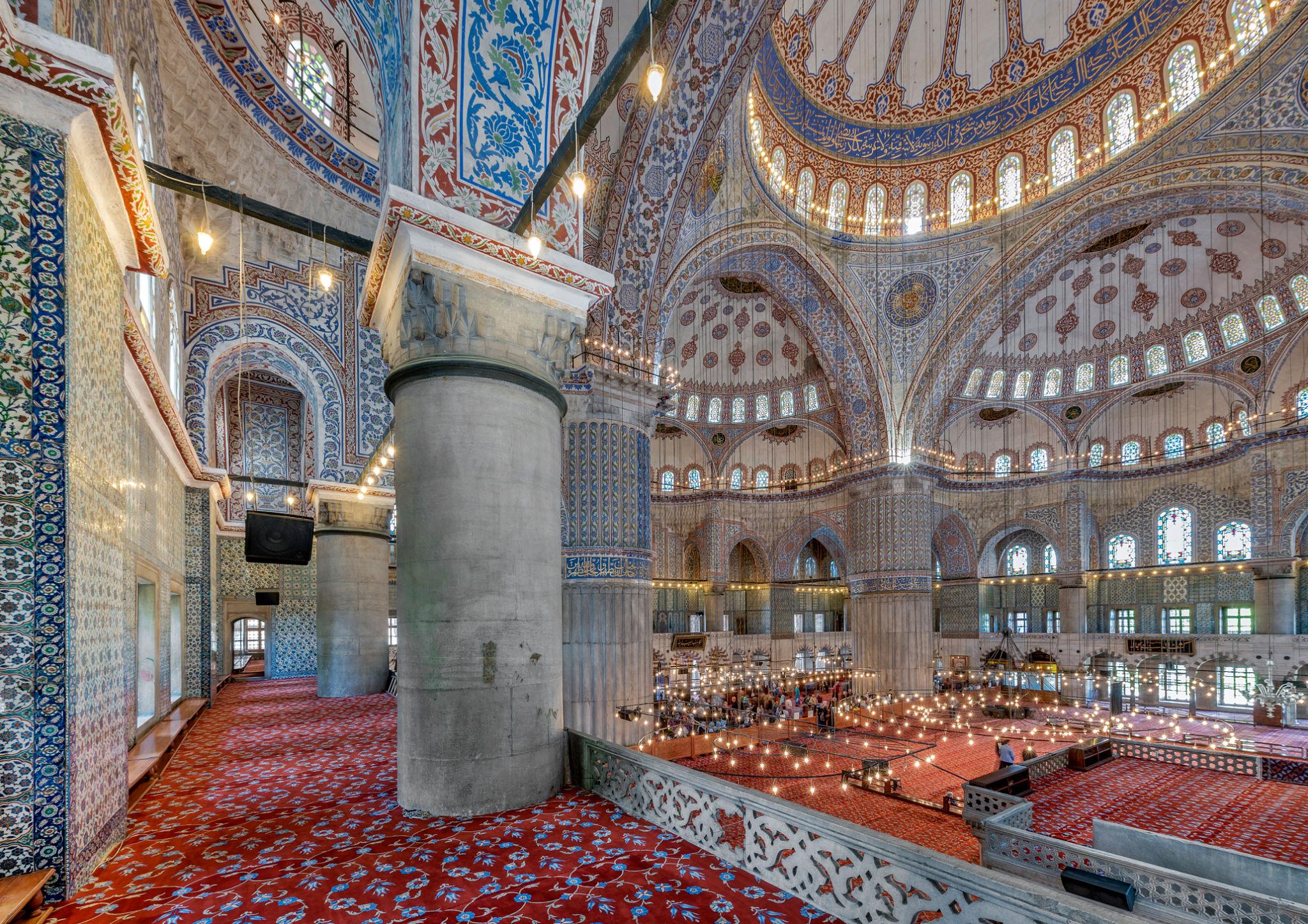 ภายใน Blue Mosque Istanbul