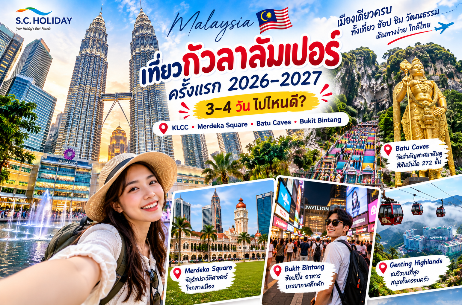 เที่ยวกัวลาลัมเปอร์ 2026–2027 | KLCC Batu Caves Genting