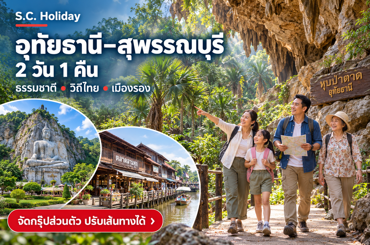 เที่ยวอุทัยธานี–สุพรรณบุรี 2 วัน 1 คืน เส้นทางเมืองรอง | S.C. Holiday